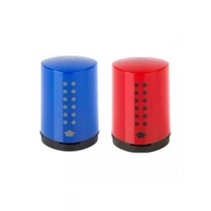 3E Grup - Faber Castell Grip Mini Kalemtraş Mavi-kırmızı 5140183710000