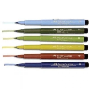 3E Grup - Faber Castell Pıtt Çizim Kalemi B 167420 Deniz Mavisi