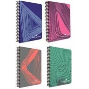 3E Grup - Faber Castell Waves A4 Pp Kapak Spiralli Defter Çizgili 80 Yp 5075000434