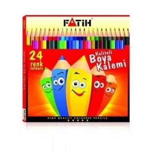 3E Grup - Fatih 24 Renk Natural Tam Boy Kuruboya Kalemi 33226