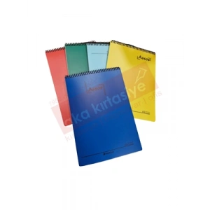 3E Grup - Folıx Ares A4 Pp Kapak Spiralli Bloknot Kareli 36 Yp 823521