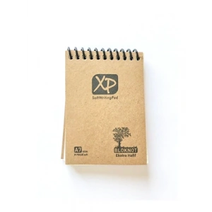 3E Grup - Folıx Xp A6 Kraft Kapak Spiralli Bloknot Kareli 60 Yp 823316