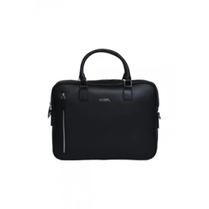 3E Grup - Fossil Suni Deri Evrak Çantası Siyah 01fs2036-s