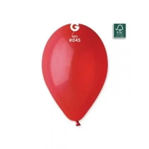3E Grup - Gemar 13 Düz Renk Balon Kırmızı 100lü