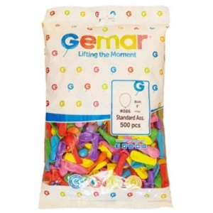 3E Grup - Gemar 3 (8 Cm) Karışık Renk Balon 500lü