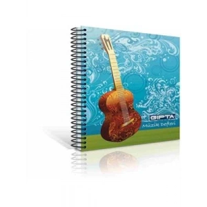3E Grup - Gıpta A4 Karton Kapak Spiralli Müzik Defteri 40 Yp 1481