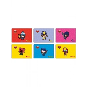 3E Grup - Gıpta Brawl Star 17x24 Cm Karton Kapak Spiralli Resim Defteri 15 Yp 5699