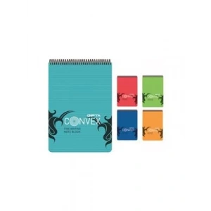 3E Grup - Gıpta Convex A4 Pp Kapak Spiralli Bloknot Çizgili 100 Yp 1393