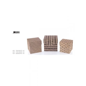 3E Grup - Gıpta Crafty Black Dik Boy Hediye Kutusu No:2 Bx0135