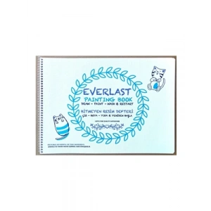 3E Grup - Gıpta Everlast 25x35 Pp Kapak Spiralli Bitmeyen Resim Defteri 4 Yp 6184