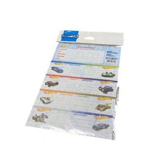 3E Grup - Gıpta Hot Wheels Ders Programlı Okul Etiketi 3lü 5410