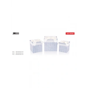 3E Grup - Gıpta Indıgo Dik Boy Hediye Kutusu No:3 Bx2834