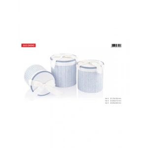 3E Grup - Gıpta Indıgo Silindir Hediye Kutusu No:5 Bx2826