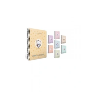 3E Grup - Gıpta Kitty Cat A4 Pp Kapak Spiralli Defter Çizgili 100 Yp 7281