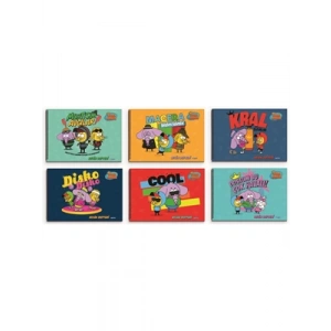 3E Grup - Gıpta Kral Şakir 17x24 Cm Spiralli Resim Defteri 15 Yp 6009