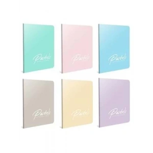 3E Grup - Gıpta Pastels A4 Pp Kapak Defter Dikişli Çizgili 60 Yp 4115