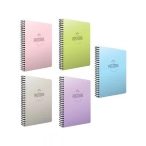 3E Grup - Gıpta Pastoral A4 Pp Kapak Spiralli Defter Çizgili 40 Yp 6080