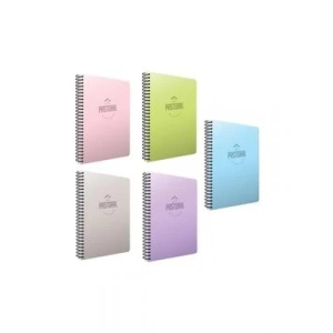 3E Grup - Gıpta Pastoral A4 Pp Kapak Spiralli Defter Kareli 40 Yp 6081