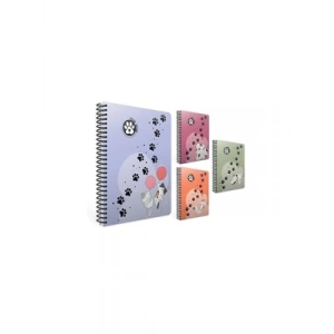 3E Grup - Gıpta Paw A4 Pp Kapak Spiralli Defter Kareli 100 Yp 7074