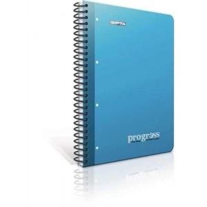 3E Grup - Gıpta Progress A4 Sert Kapak Spiralli Defter Çizgili 120 Yp 2182