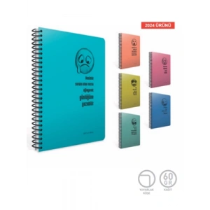 3E Grup - Gıpta Real A4 Pp Kapak Spiralli Defter Çizgili 100 Yp 7230