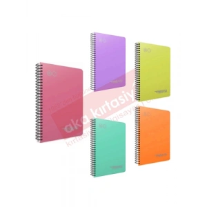 3E Grup - Gıpta Trend A4 Pp Kapak Spiralli Defter Kareli 80 Yp 7166