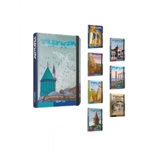 3E Grup - Gıpta Turkey Serisi 13x21 Cm Sert Kapak Defter Çizgili 120 Yp 2718