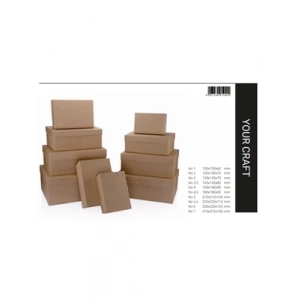 3E Grup - Gıpta Your Craft Dikdörtgen Hediye Kutusu No:5.5 Bx0900