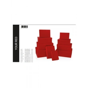 3E Grup - Gıpta Your Red Dikdörtgen Hediye Kutusu No:5 Bx0895