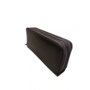 3E Grup - Granit Deri El Çantası Kahverengi 304