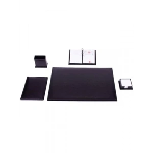 3E Grup - Gülpaş 5 Parça Suni Deri Klasik Sümen Takımı Siyah 902