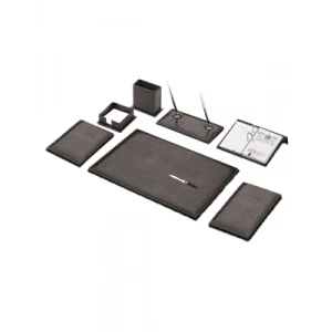 3E Grup - Gülpaş 9 Parça Suni Deri Klasik Sümen Takımı Siyah 907