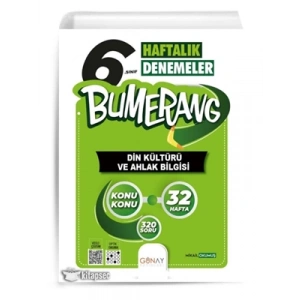 3E Grup - Günay Yay.- 6.sınıf Bumerang Din Kültürü ve Ahlak Bilgisi Haftalık Denemeler 2324