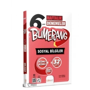 3E Grup - Günay Yay.- 6.sınıf Bumerang Sosyal Bilgiler Haftalık Denemeler 2324