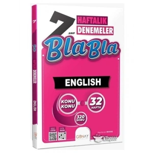 3E Grup - Günay Yay.- 7.sınıf Bla Bla English Haftalık Denemeler 2324
