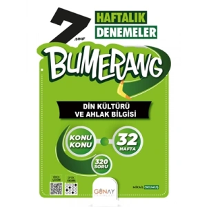 3E Grup - Günay Yay.- 7.sınıf Bumerang Din Kültürü ve Ahlak Bilgisi Haftalık Denemeler 2324