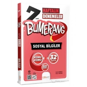3E Grup - Günay Yay.- 7.sınıf Bumerang Sosyal Bilgiler Haftalık Denemeler 2324