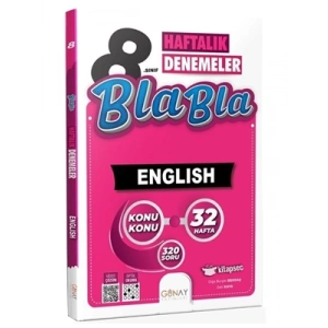 3E Grup - Günay Yay.- 8.sınıf Bla Bla English Haftalık Denemeler 2324
