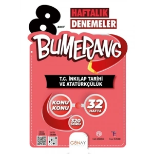 3E Grup - Günay Yay.- 8.sınıf Bumerang T.c. İnkılap Tarihi ve Atatürkçülük Haftalık Denemeler 2324