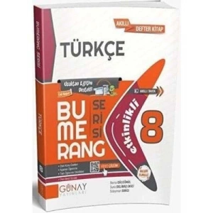 3E Grup - Günay Yay.- 8.sınıf Bumerang Türkçe Akıllı Defter Kitap 2324