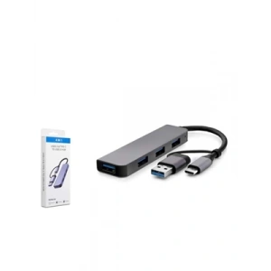 3E Grup - Hadron Hdx7825 Type-c ve Usb-a Girişli Usb Hub Çoğaltıcı