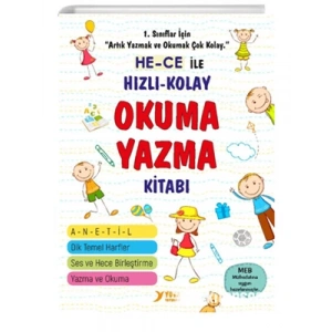 3E Grup - He-ce İle Hızlı Kolay Okuma Yazma Kitabı - Yuva Yayınları