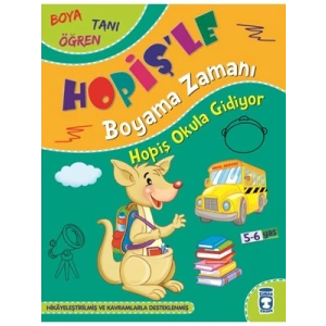 3E Grup - Hopişle Boyama Zamanı- Hopiş Okula Gidiyor - Timaş Yayınları