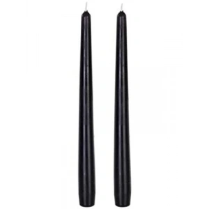 3E Grup - Horizon Candle 24 Cm Şamdan Mum 2li Siyah