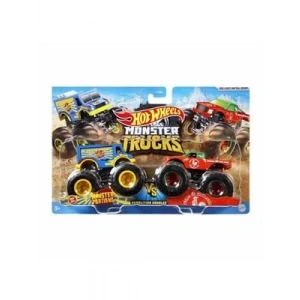 3E Grup - Hot Wheels Monster Trucks Güçlü 1:64 Arabalar 2li Mtl-fyj64