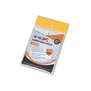 3E Grup - Inox 114x84 Mm Yatay Laminasyonlu Kartlık 5li 5985