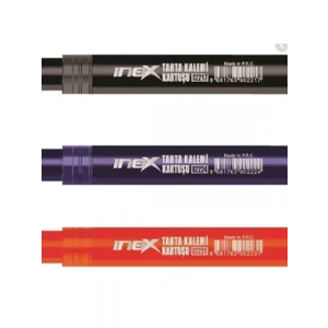 3E Grup - Inox Beyaz Tahta Kalemi Refili Siyah 02217