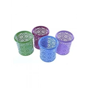 3E Grup - İnox Ofis File Silindir Kalemlik Dekoratif 0843