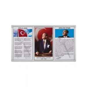 3E Grup - İnterpano 50x100 3 Lü Milli Levha Lüx Metal Çerçeve 750-5