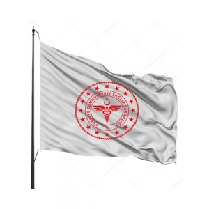 3E Grup - Kale 70x105 Sağlık Bakanlığı Flaması